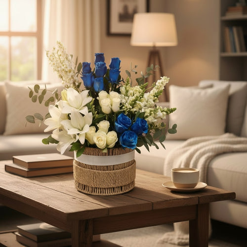 Azure Prestige Basket luxury flowers DELIVERY TO Cairo AND Egypt