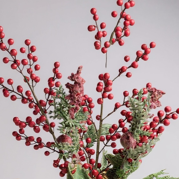 Festive Berry & Ornament Vase luxury flowers DELIVERY TO Cairo AND Egypt