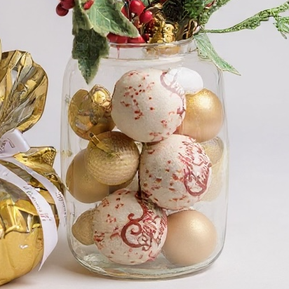 Festive Berry & Ornament Vase luxury flowers DELIVERY TO Cairo AND Egypt