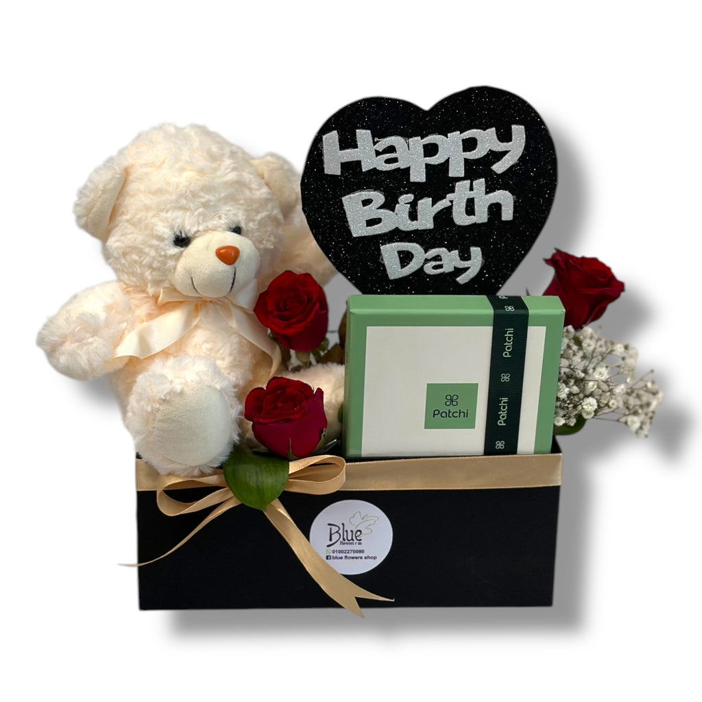 Birthday Bliss Box Box luxury flowers DELIVERY TO Cairo AND Egypt