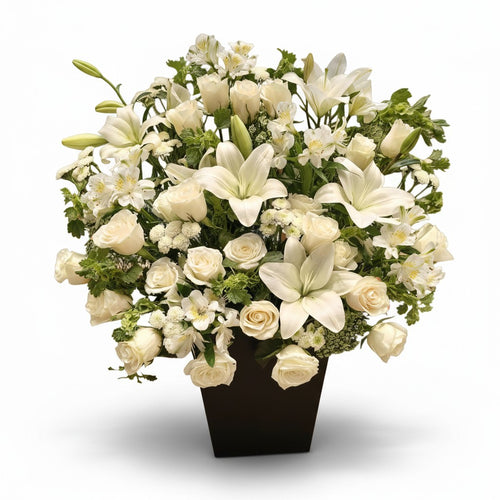 Celestique Blanc Box luxury flowers DELIVERY TO Cairo AND Egypt