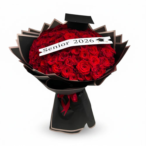 Crimson Prestige Hand Bouquet luxury flowers DELIVERY TO Cairo AND Egypt