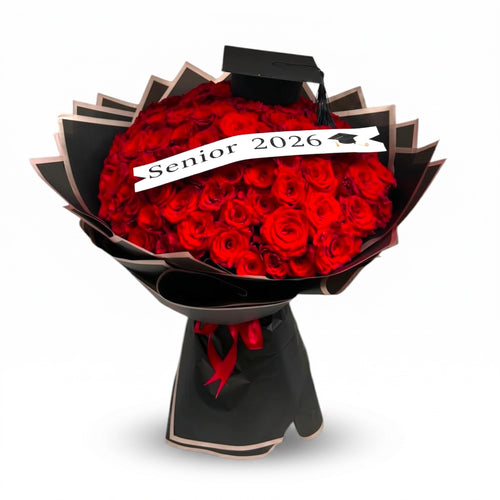 Crimson Prestige Hand Bouquet luxury flowers DELIVERY TO Cairo AND Egypt