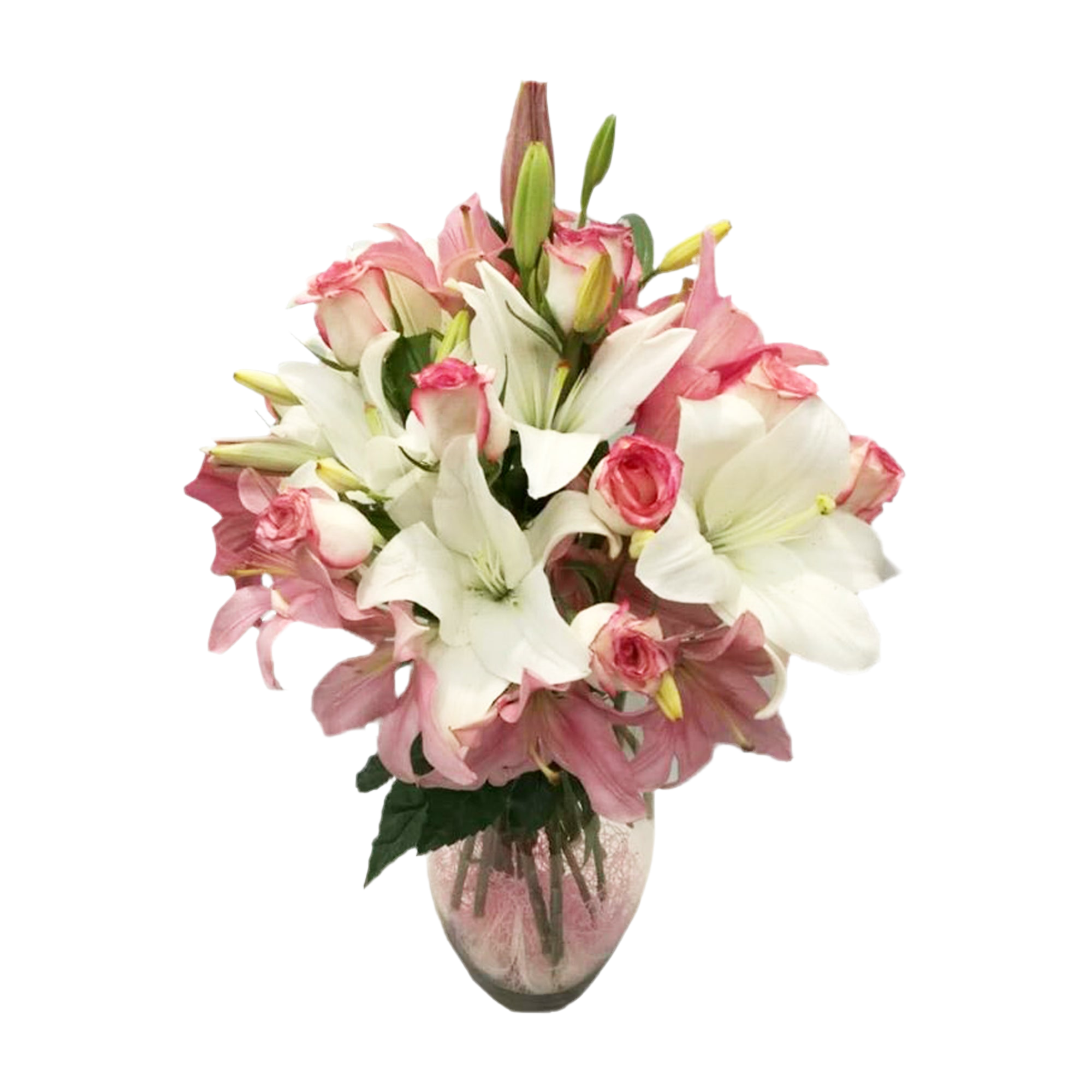 Pink Dream Vase luxury flowers DELIVERY TO Cairo AND Egypt