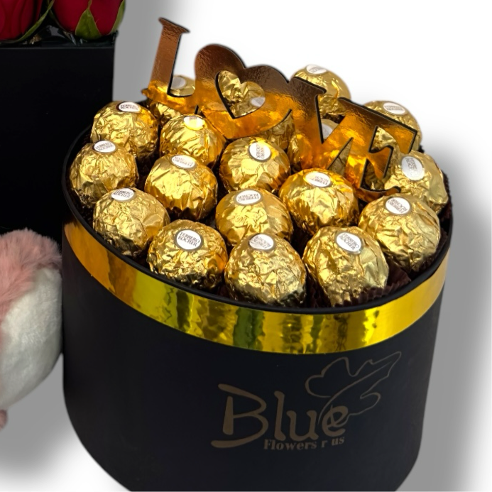 Love Bundle Chocolate luxury flowers DELIVERY TO Cairo AND Egypt