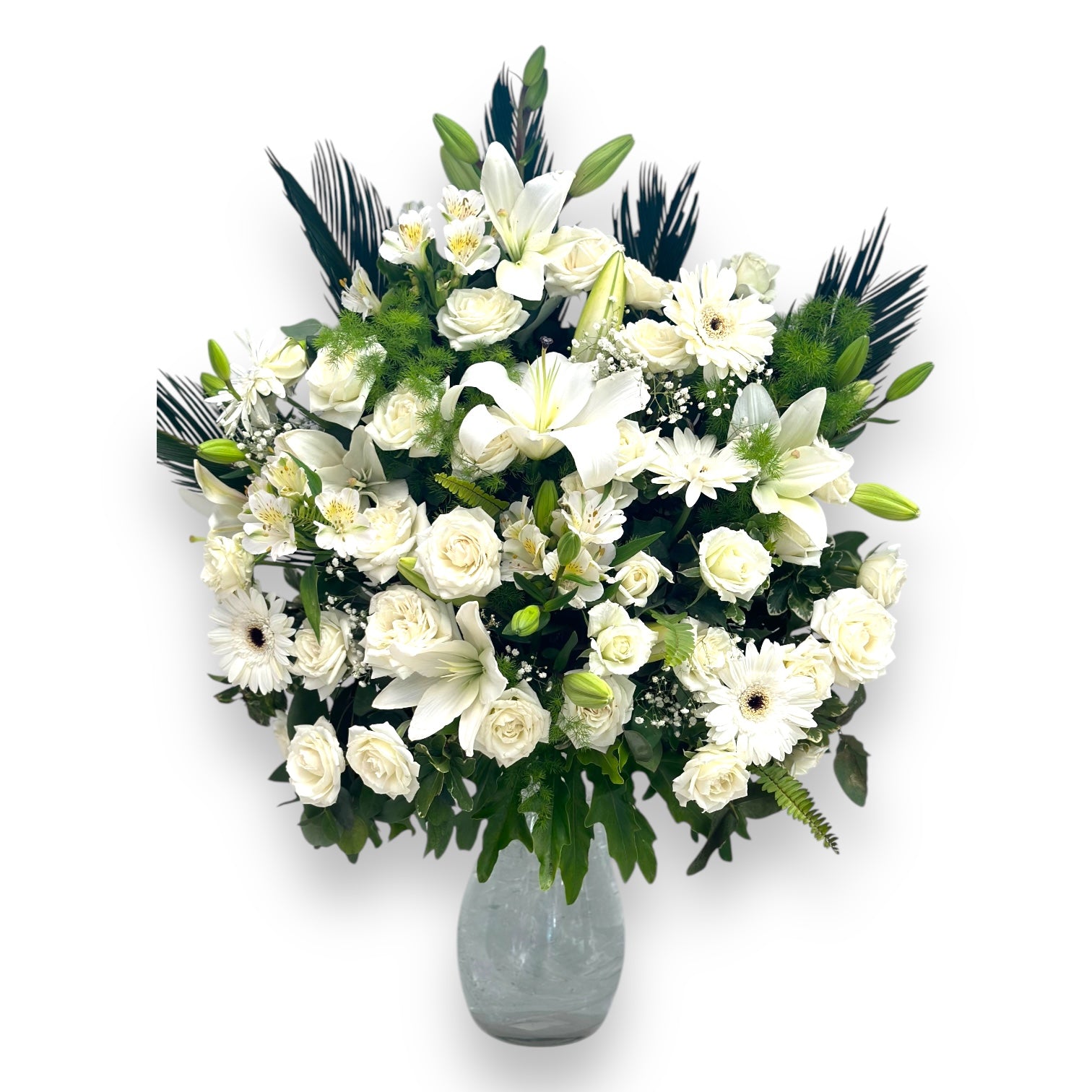 White & White luxury flowers DELIVERY TO Cairo AND Egypt