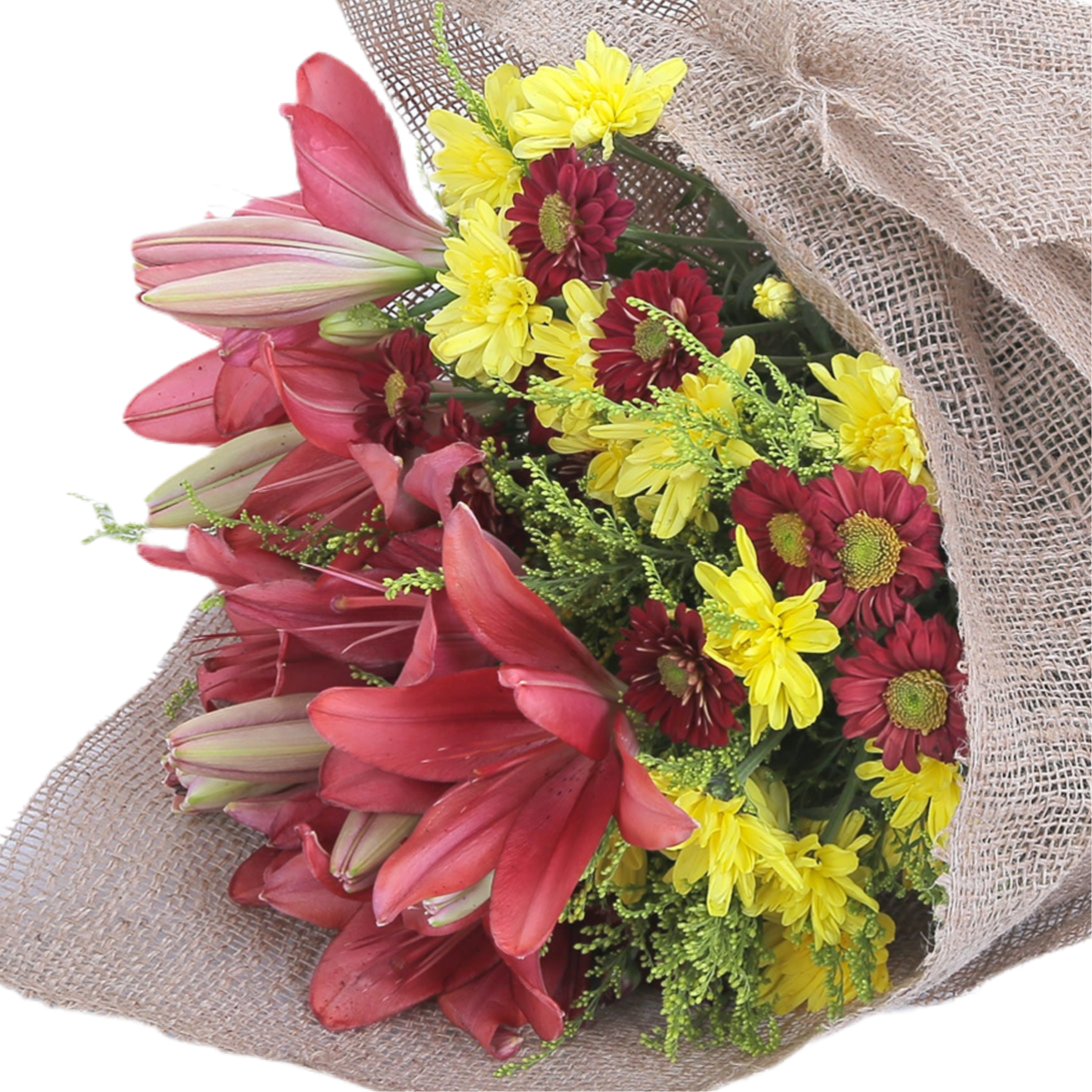 The Maroon Hand Bouquet luxury flowers DELIVERY TO Cairo AND Egypt