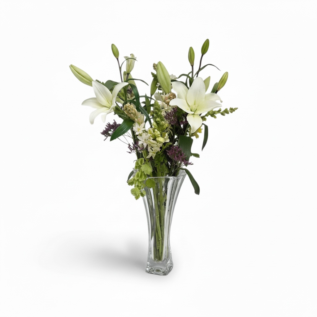 Lily Grace Vase luxury flowers DELIVERY TO Cairo AND Egypt