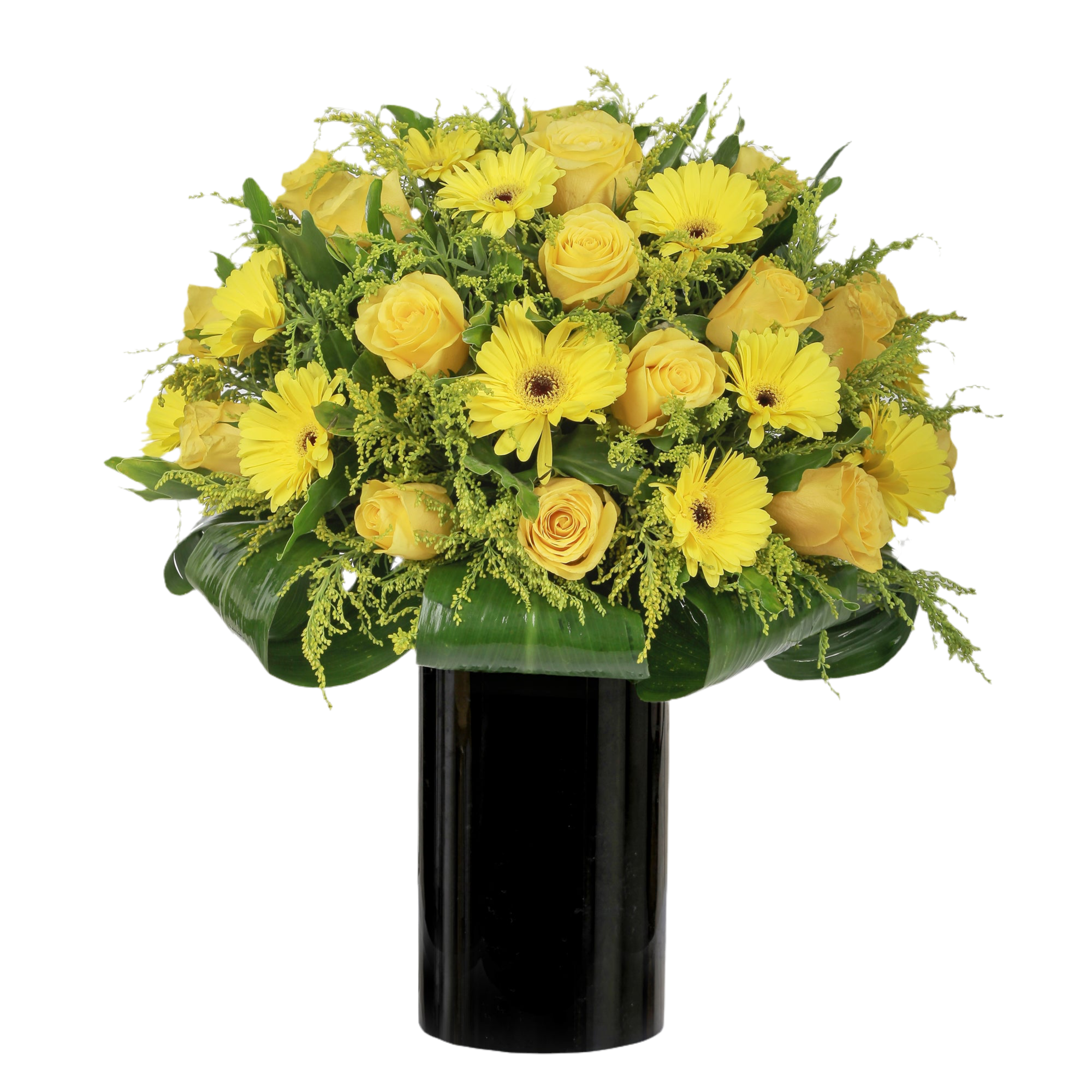 Shining Yellow Flowers bouquet luxury flowers DELIVERY TO Cairo AND Egypt