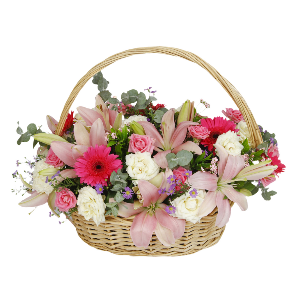 SENSATIONAL Basket luxury flowers DELIVERY TO Cairo AND Egypt