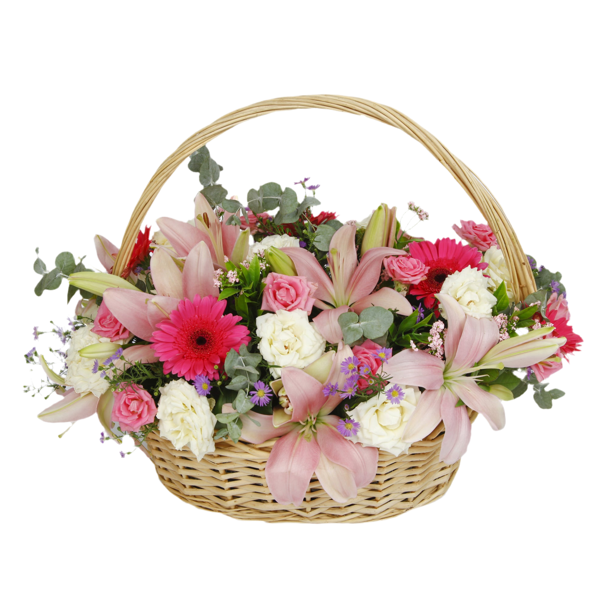 SENSATIONAL Basket luxury flowers DELIVERY TO Cairo AND Egypt