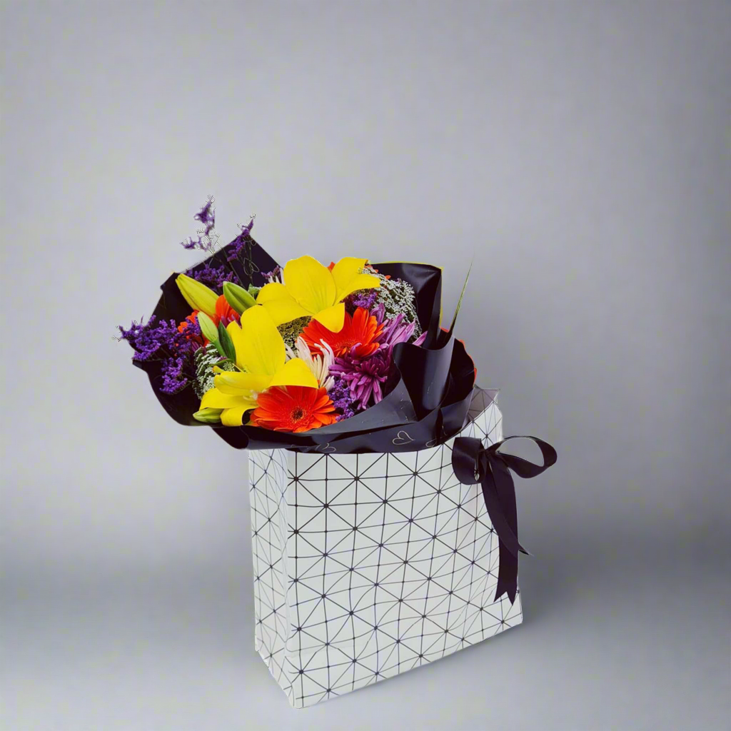 Prismatic Charm Fresh Cut Flowers luxury flowers DELIVERY TO Cairo AND Egypt