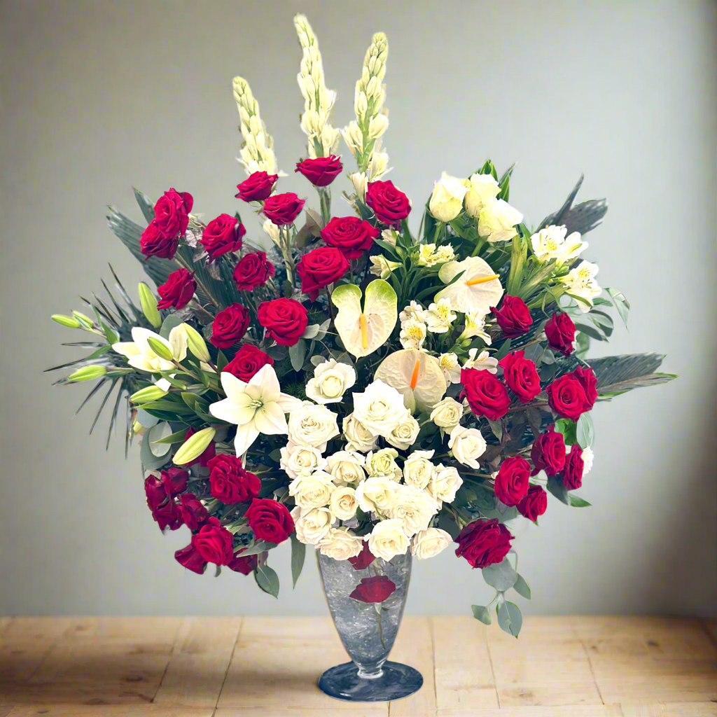 Everlasting Ember Vase luxury flowers DELIVERY TO Cairo AND Egypt