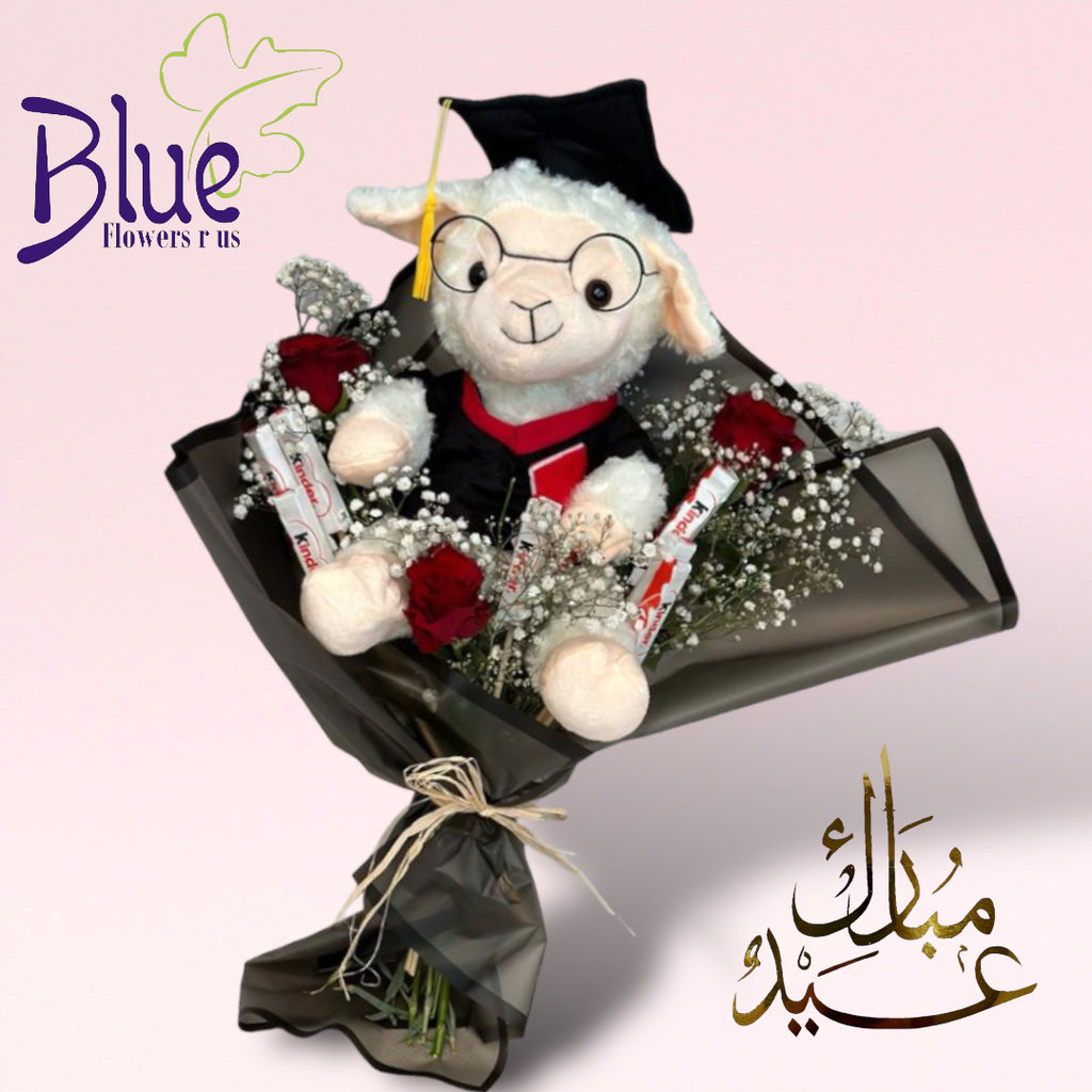 Graduation Ewe-nique Hand Bouquet luxury flowers DELIVERY TO Cairo AND Egypt