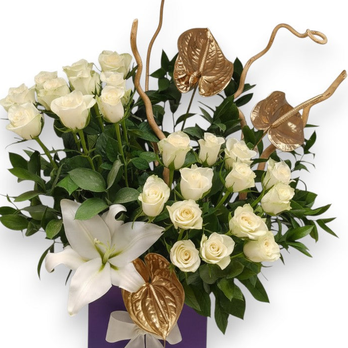 Golden Ivory luxury flowers DELIVERY TO Cairo AND Egypt