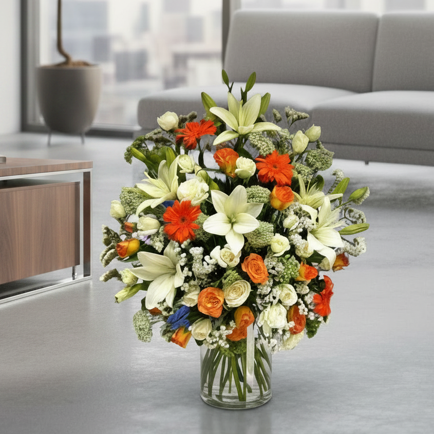 Sunset Symphony Flowers bouquet luxury flowers DELIVERY TO Cairo AND Egypt