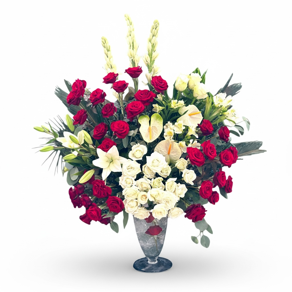 Everlasting Ember Vase luxury flowers DELIVERY TO Cairo AND Egypt