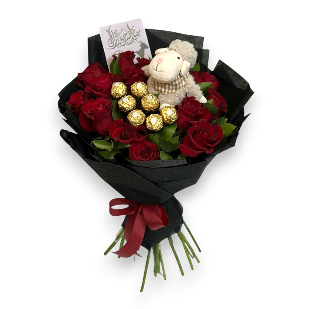 Royal Eid Affection Bouquet Hand Bouquet luxury flowers DELIVERY TO Cairo AND Egypt
