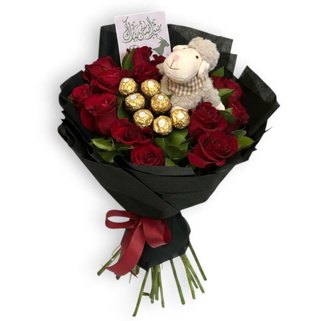 Royal Eid Affection Bouquet Hand Bouquet luxury flowers DELIVERY TO Cairo AND Egypt