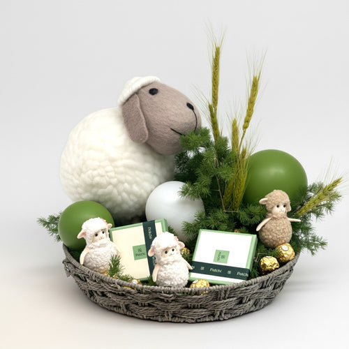 Chocolate Garden Eid Basket Basket luxury flowers DELIVERY TO Cairo AND Egypt