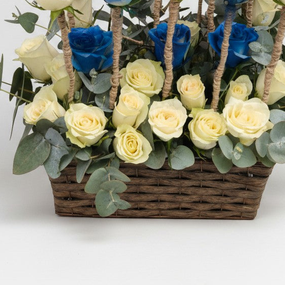 Imperial Sapphire Basket luxury flowers DELIVERY TO Cairo AND Egypt