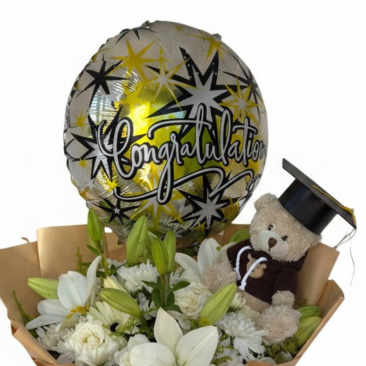 Ivory Whisper Hand Bouquet luxury flowers DELIVERY TO Cairo AND Egypt