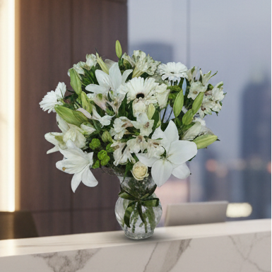 Lumière Blanche luxury flowers DELIVERY TO Cairo AND Egypt
