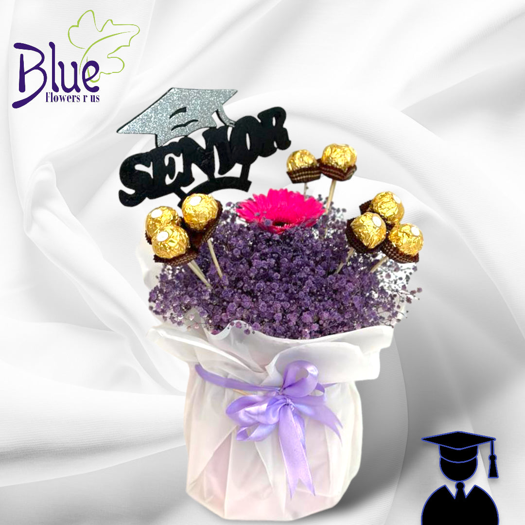 Graduation Bliss Hand Bouquet luxury flowers DELIVERY TO Cairo AND Egypt