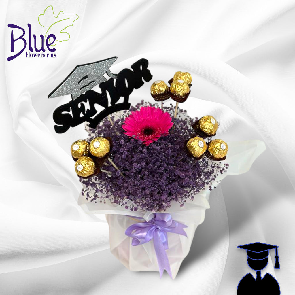 Graduation Bliss Hand Bouquet luxury flowers DELIVERY TO Cairo AND Egypt