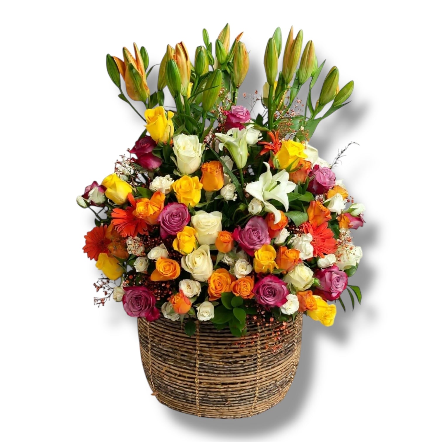 Sunrise Garden Basket luxury flowers DELIVERY TO Cairo AND Egypt