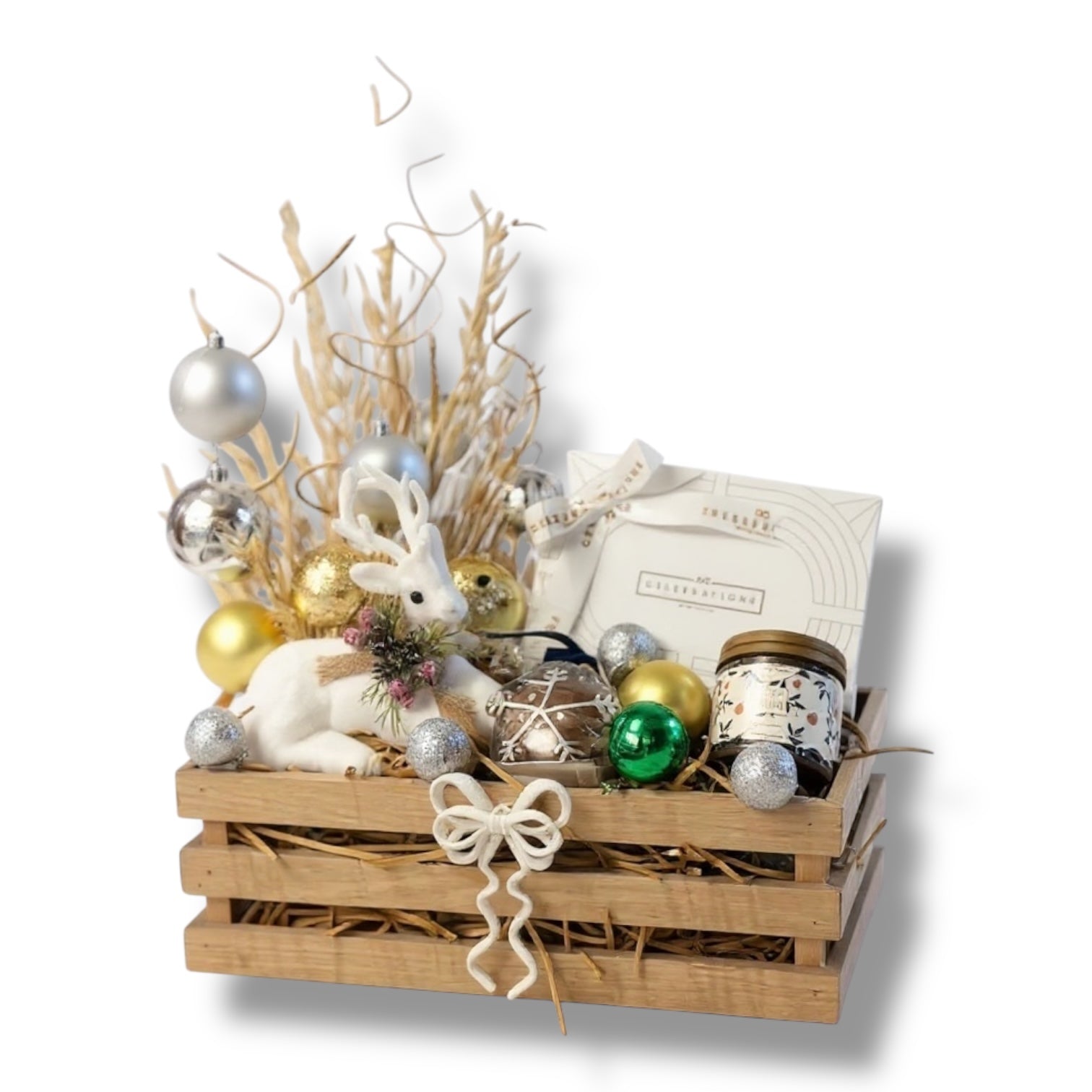 Golden Winter Crate luxury flowers DELIVERY TO Cairo AND Egypt
