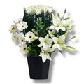 White Elegance Vase luxury flowers DELIVERY TO Cairo AND Egypt