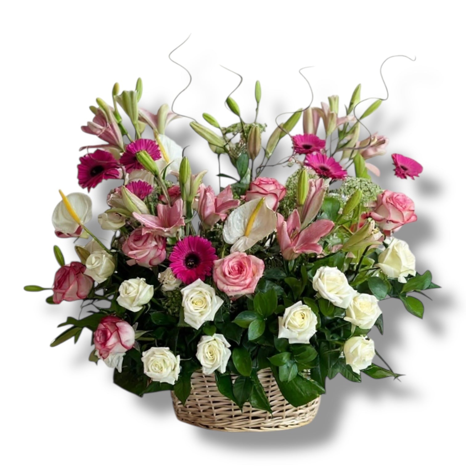 Pink Harmony Basket luxury flowers DELIVERY TO Cairo AND Egypt