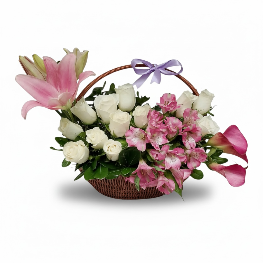 Garden Grace Basket luxury flowers DELIVERY TO Cairo AND Egypt