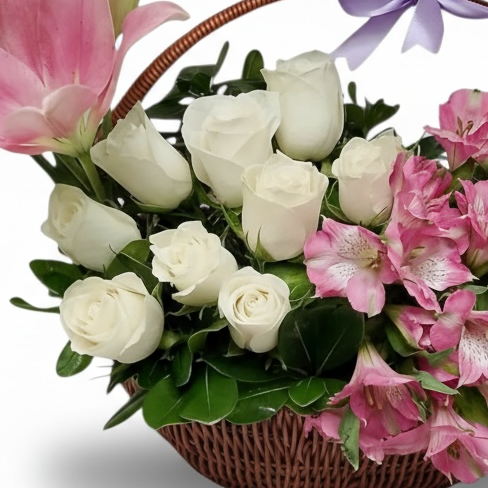 Garden Grace Basket luxury flowers DELIVERY TO Cairo AND Egypt