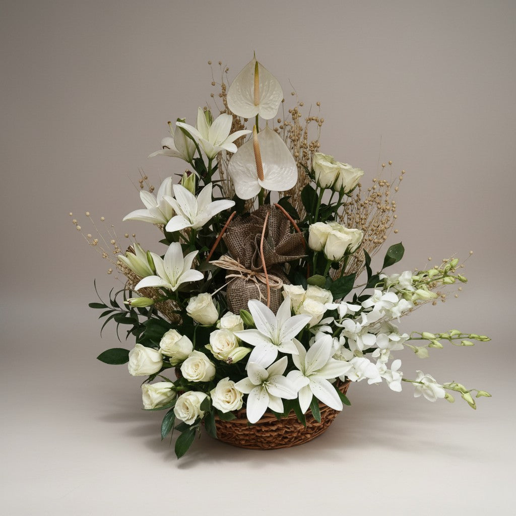 Pure Harmony Basket Basket luxury flowers DELIVERY TO Cairo AND Egypt