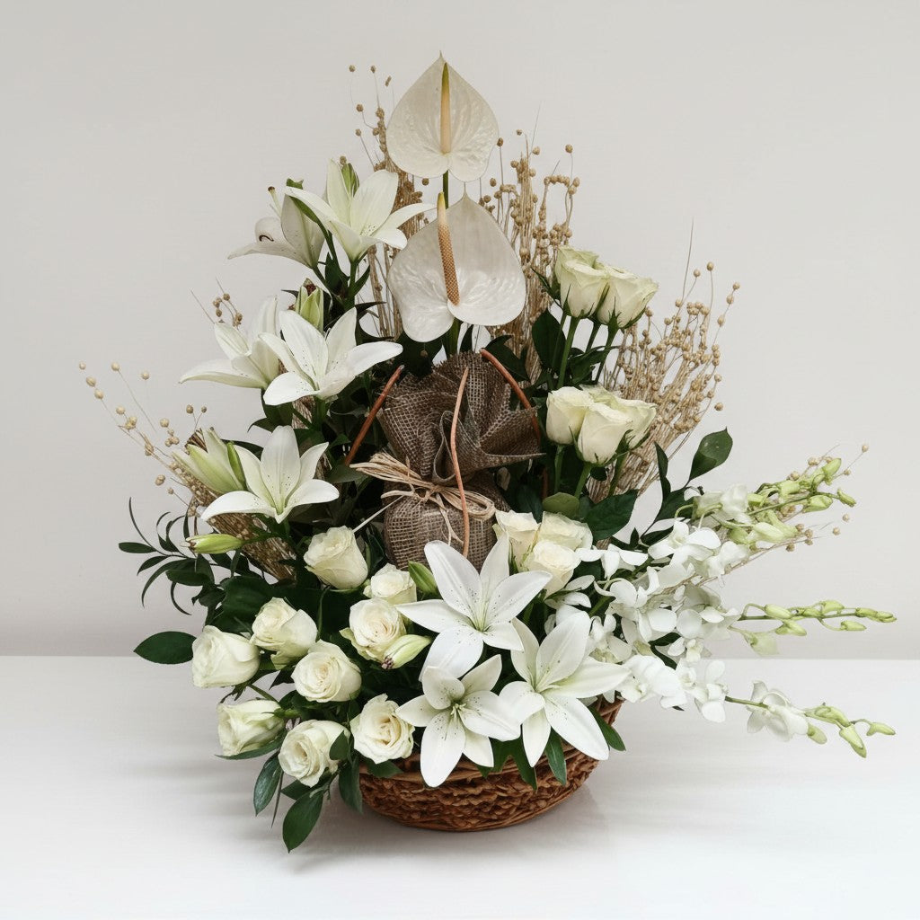 Pure Harmony Basket Basket luxury flowers DELIVERY TO Cairo AND Egypt