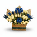 Sapphire Bloom Basket luxury flowers DELIVERY TO Cairo AND Egypt