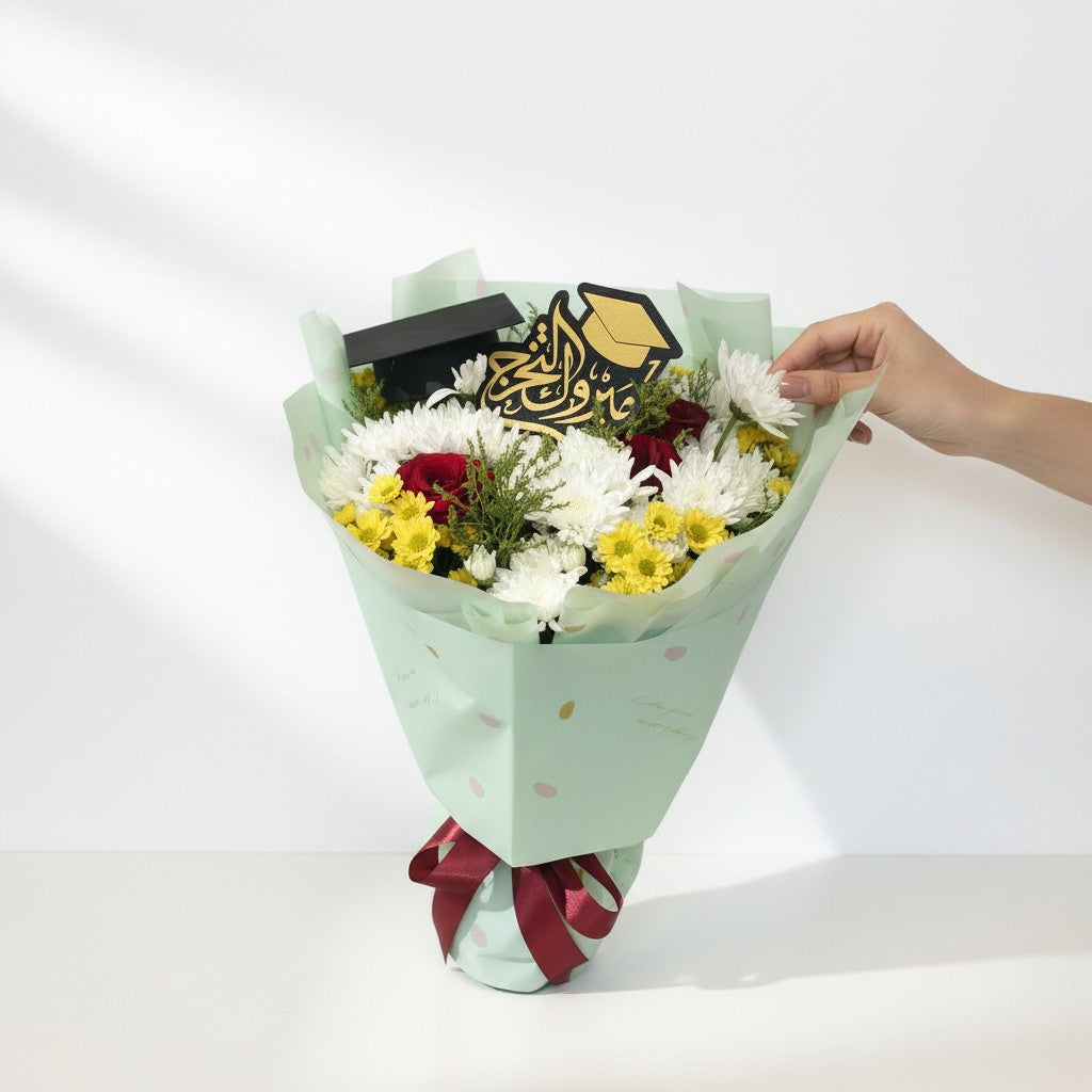 The Next Chapter Hand Bouquet luxury flowers DELIVERY TO Cairo AND Egypt