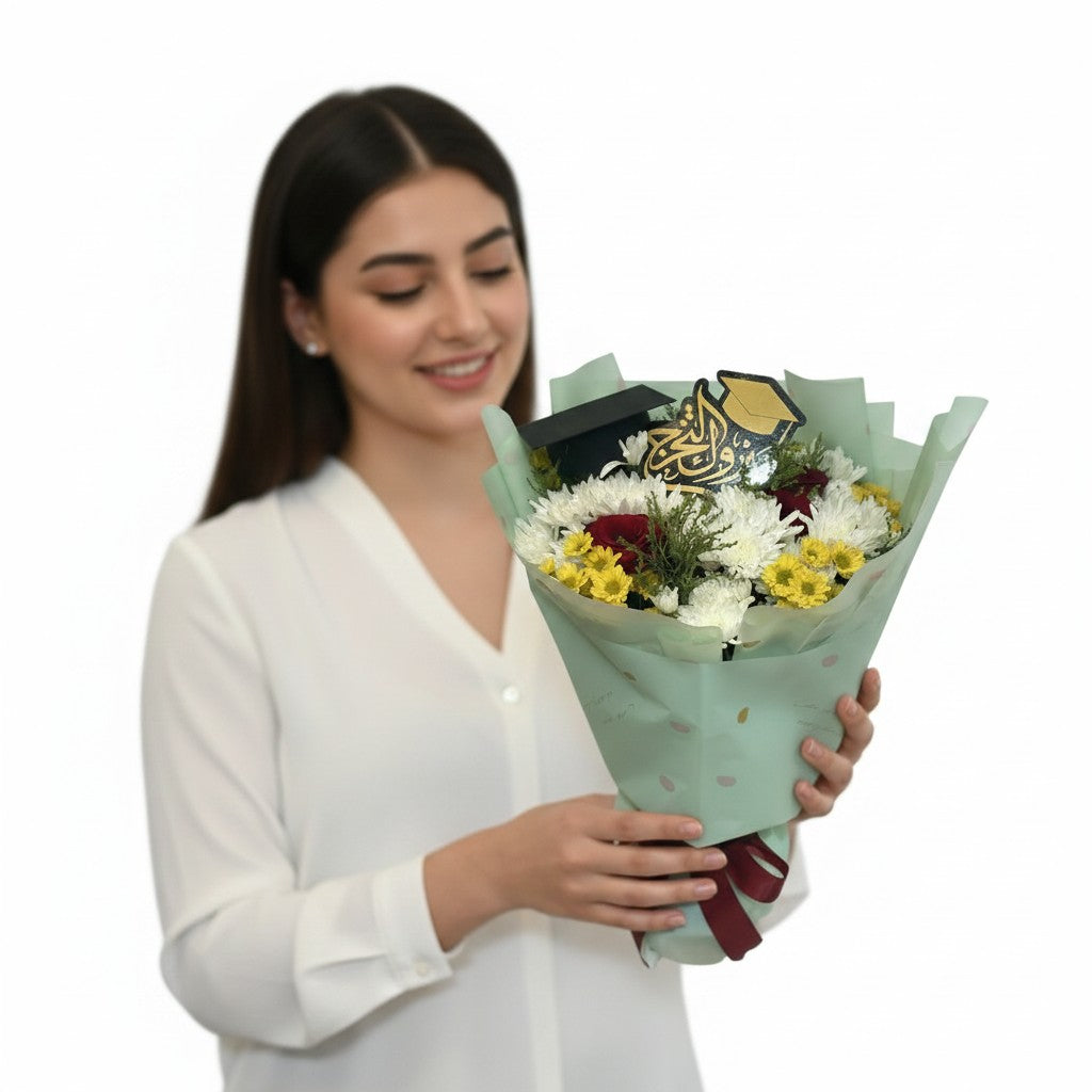 The Next Chapter Hand Bouquet luxury flowers DELIVERY TO Cairo AND Egypt