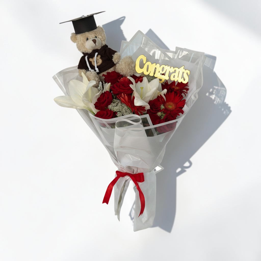 Victory Bloom Hand Bouquet luxury flowers DELIVERY TO Cairo AND Egypt