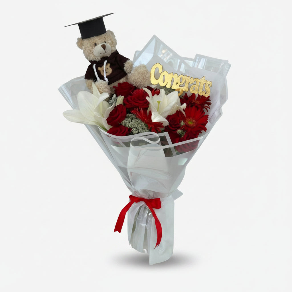 Victory Bloom Hand Bouquet luxury flowers DELIVERY TO Cairo AND Egypt