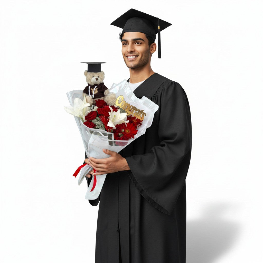 Victory Bloom Hand Bouquet luxury flowers DELIVERY TO Cairo AND Egypt
