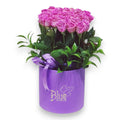 Velvet Bloom Cylinder Box luxury flowers DELIVERY TO Cairo AND Egypt