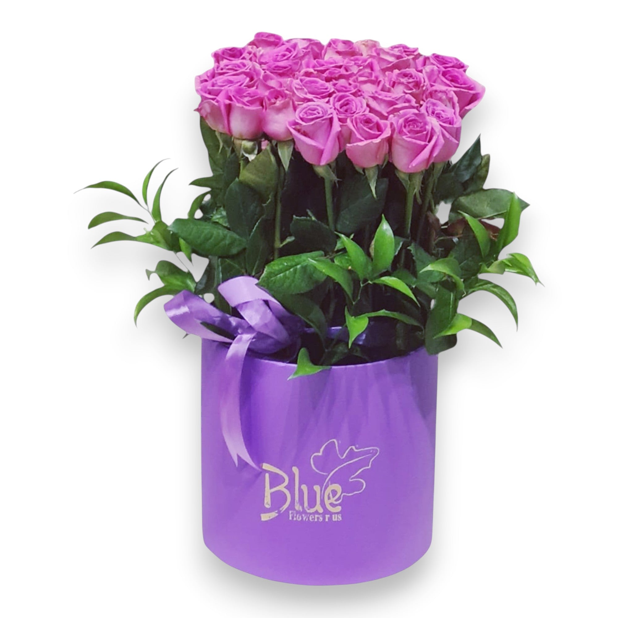Velvet Bloom Cylinder Box luxury flowers DELIVERY TO Cairo AND Egypt