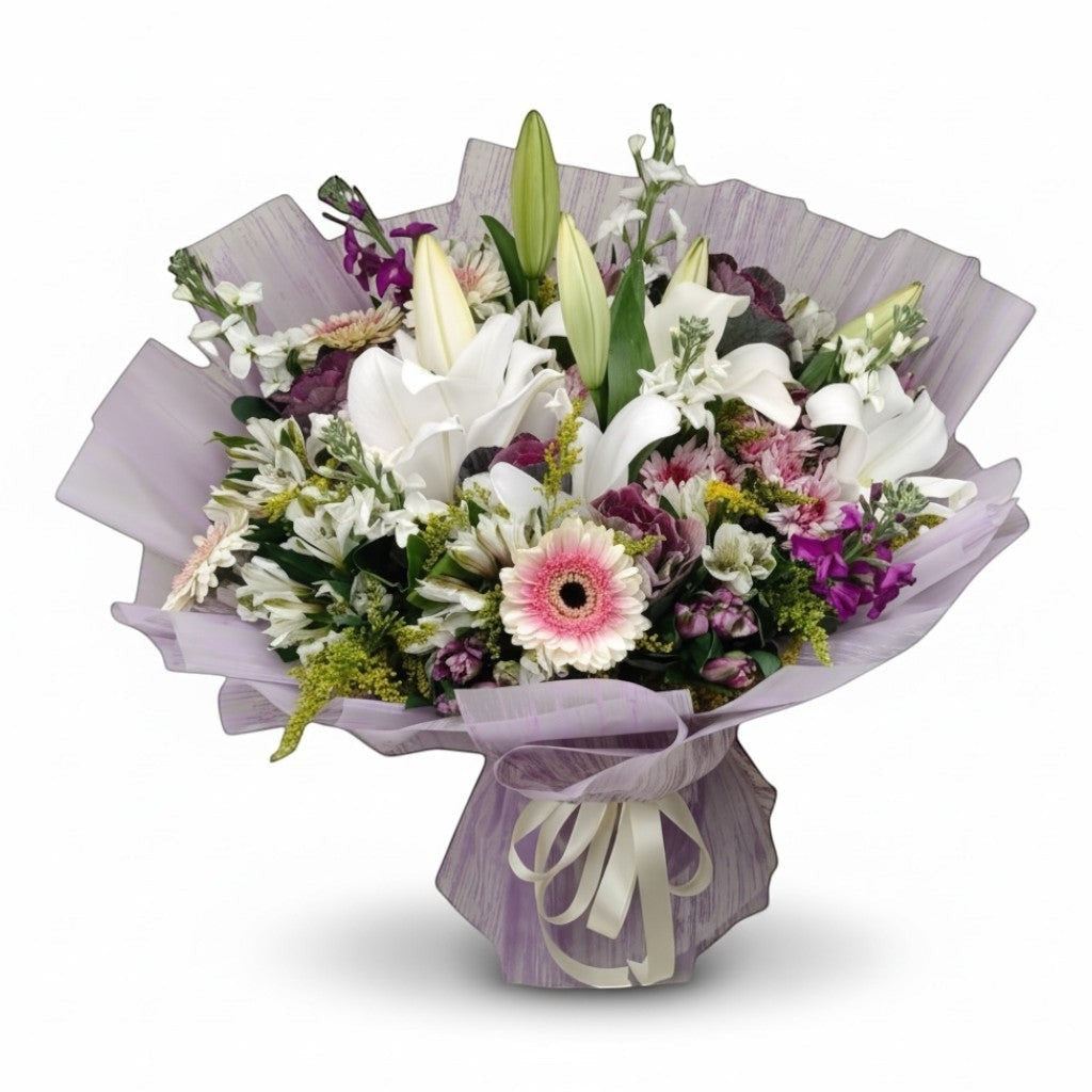 Moonlight Petal Embrace Vase luxury flowers DELIVERY TO Cairo AND Egypt